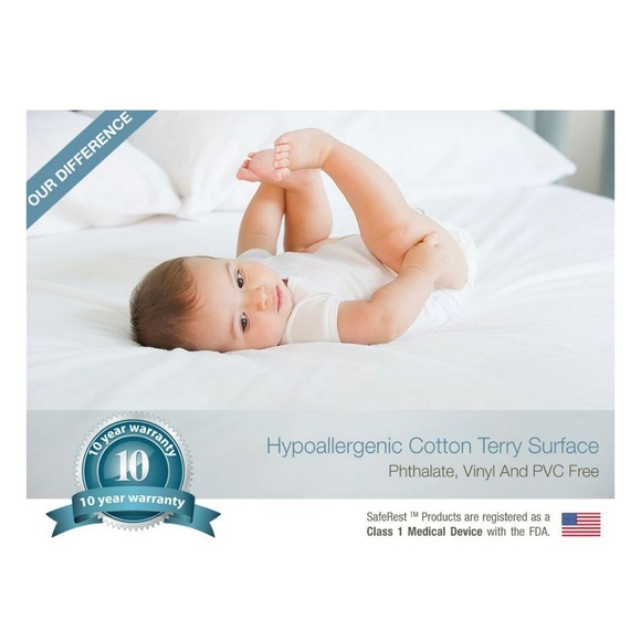 SafeRest - 100% Waterproof Mattress Protector - Twin XL - Picture 7 of 9